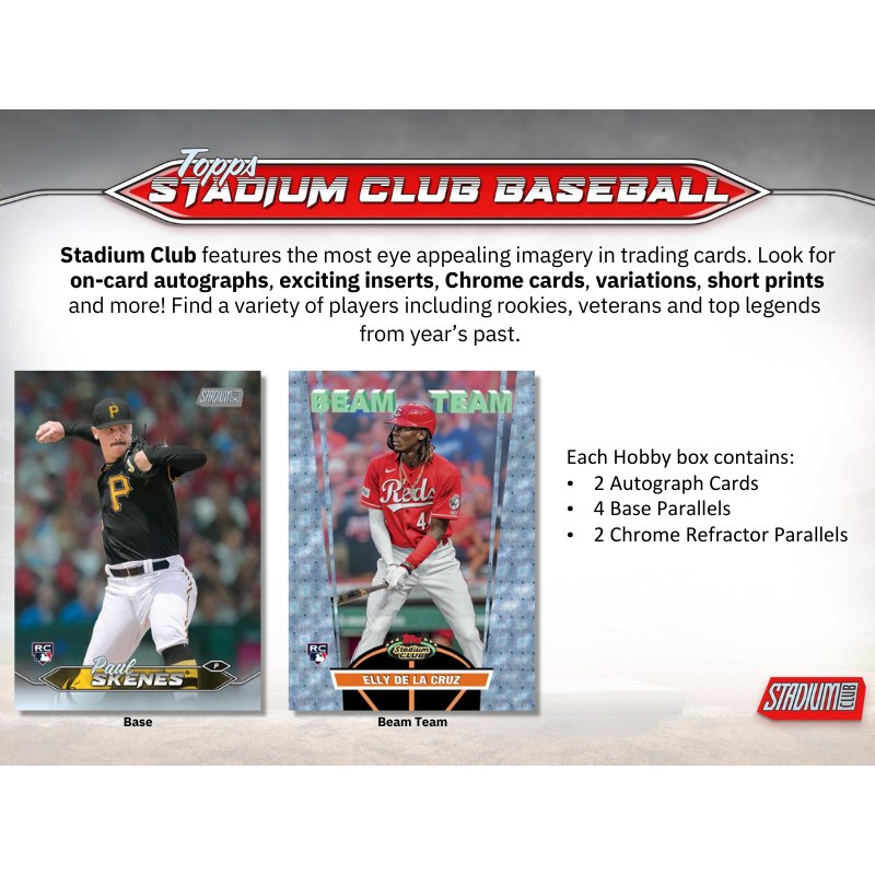 2024 Topps Stadium Club Baseball Hobby 16 Box Case