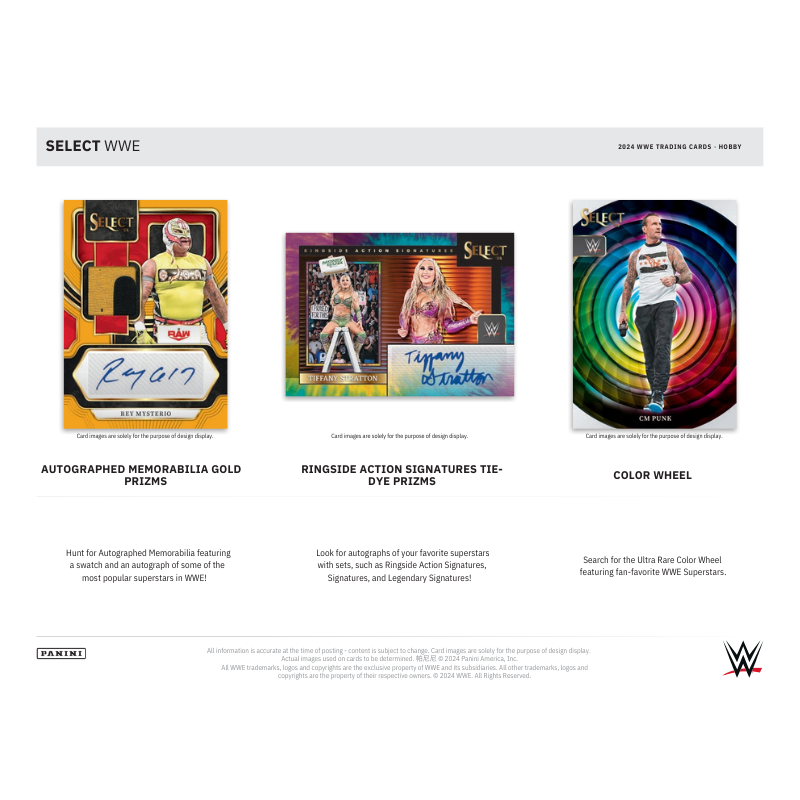 2024 Panini Select WWE Hobby 12 Box Case
