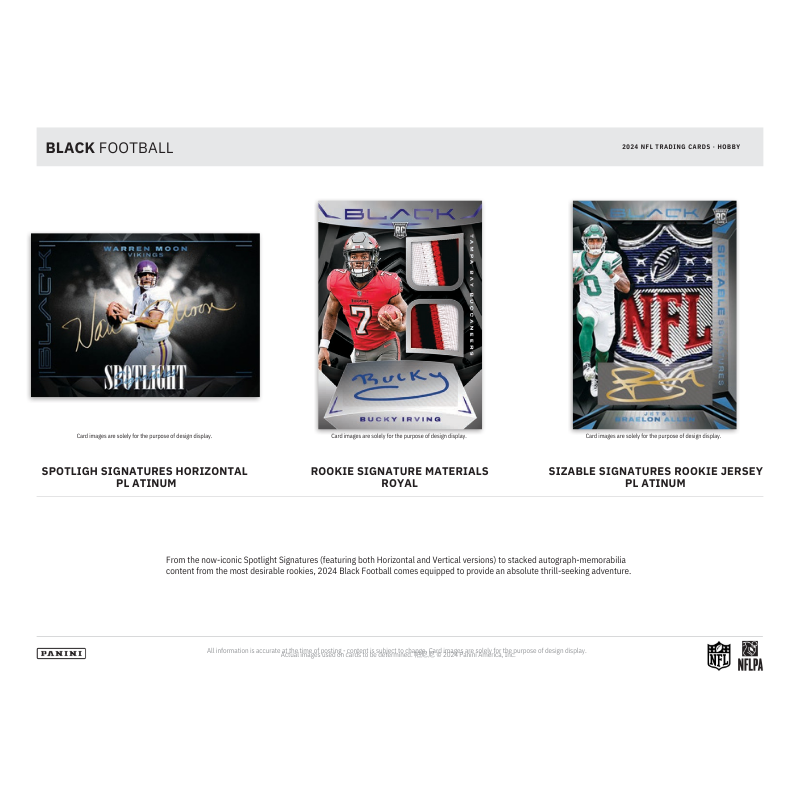 2024 Panini Black Football Hobby 12 Box Case