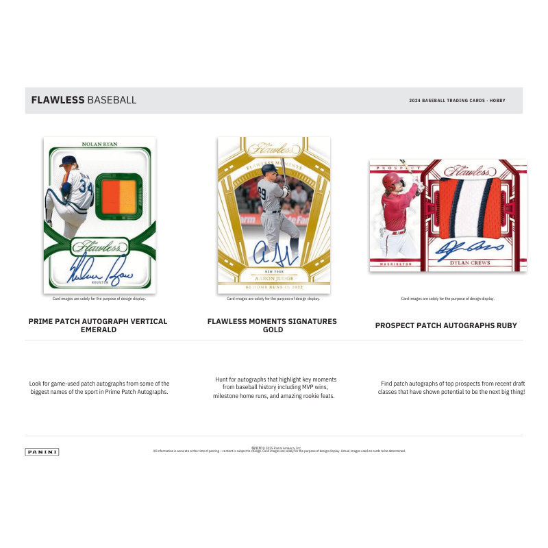 2024 Panini Flawless Baseball Hobby 2 Box Case