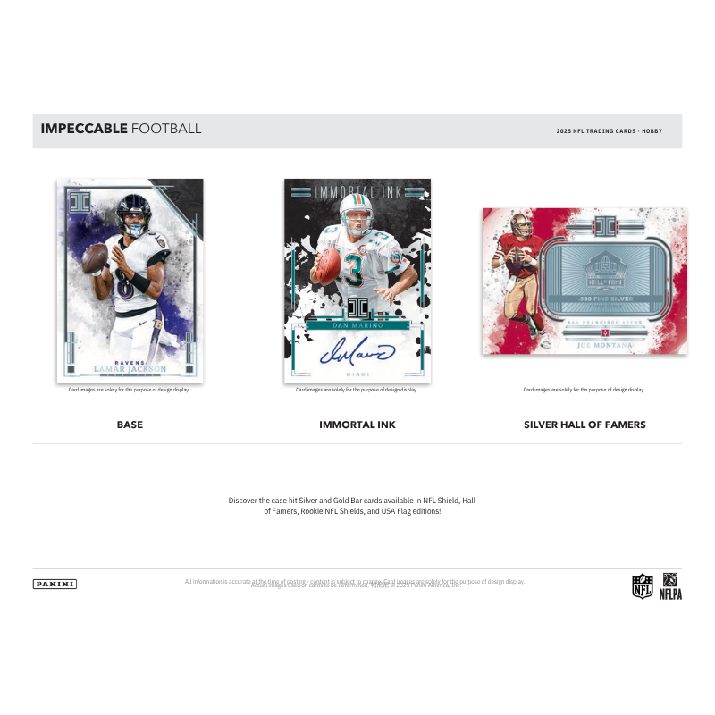 2025 Panini Impeccable Football Hobby 3 Box Case